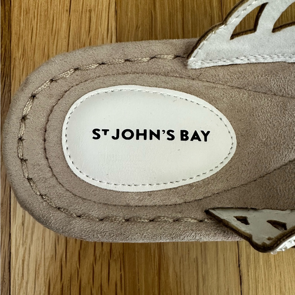 white St. John’s Bay wedges/sandals! - Picture 5 of 5